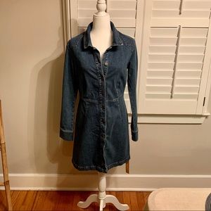NEW Reformation Arizona Denim Dress Size 10 Large